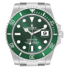 Rolex Submariner Hulk Green Dial Steel Mens Watch 116610LV Boîte Card