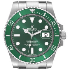 Rolex Submariner Hulk Green Dial Steel Mens Watch 116610LV Boîte Card