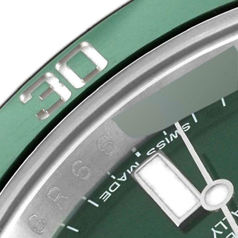 Men's Rolex Submariner Hulk Green Dial Steel Mens Watch 116610LV For Sale