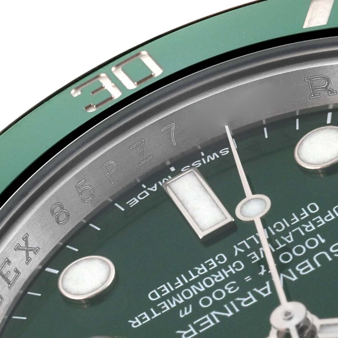 Rolex Submariner Hulk Green Dial Steel Mens Watch 116610LV 2