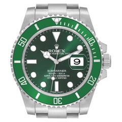 Rolex Submariner Hulk Green Dial Steel Mens Watch 116610LV