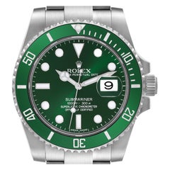 Rolex Submariner Hulk Green Dial Steel Mens Watch 116610LV