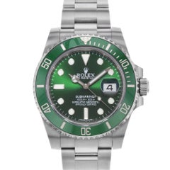 Rolex Submariner Hulk Green Steel Ceramic Automatic Mens Watch 116610LV