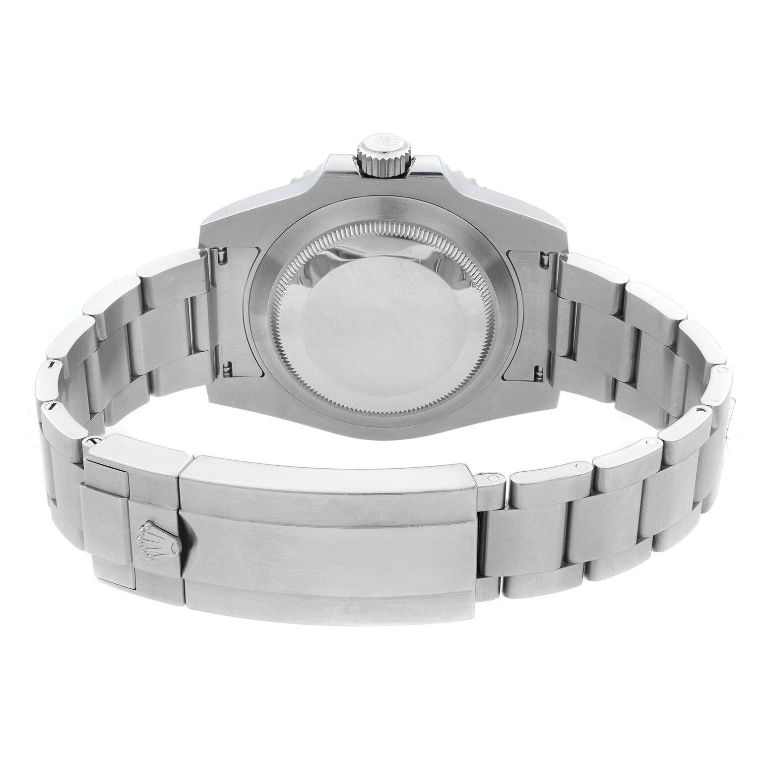 Rolex Submariner Hulk Green Steel Ceramic Automatic Mens Watch B&P 116610LV For Sale 9