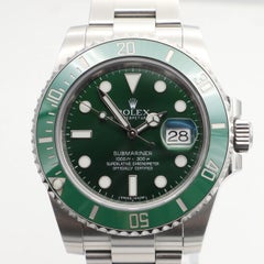 Rolex Submariner Hulk Green Steel Ceramic Mens Watch Box Paper 116610LV