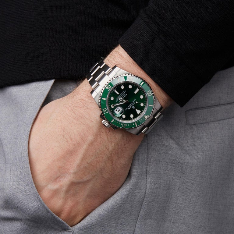 Rolex Submariner Hulk Stainless Steel 116610LV at 1stdibs