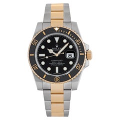 Rolex Submariner in 18k Yellow Gold and Stainless Steel Wristwatch
