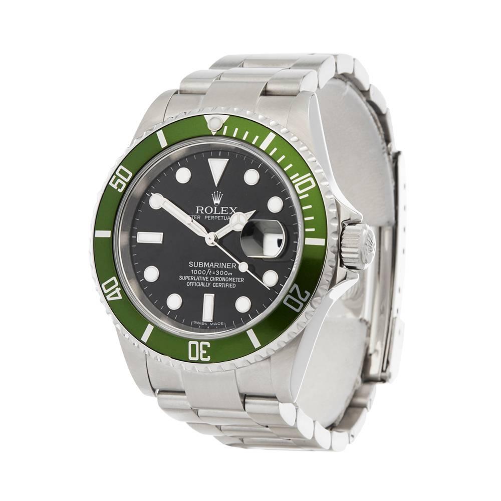 Ref: W4874
Manufacturer: Rolex
Model: Submariner
Model Ref: 16610LV
Age: 26th December 2006
Gender: Mens
Complete With: Box, Manuals & Guarantee
Dial: Black
Glass: Sapphire Crystal
Movement: Automatic
Water Resistance: To Manufacturers