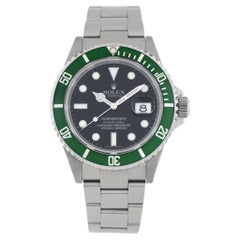 Rolex Submariner Kermit 16610lv Edelstahl Schwarzes Zifferblatt 40mm Automatikuhr