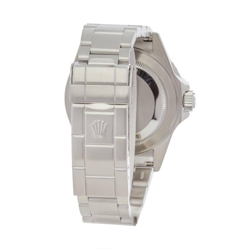 Rolex Submariner Kermit Flat 4 Mkiii Stainless Steel Men's 16610lv In Excellent Condition In Bishop's Stortford, Hertfordshire