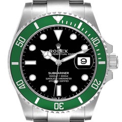 Rolex Submariner Kermit Green Ceramic Bezel Montre pour hommes 126610 Boîte Card