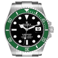 2021 Rolex Submariner 41mm Date GREEN KERMIT Oyster Ceramic Watch 126610 LV  B+P - Body Logic