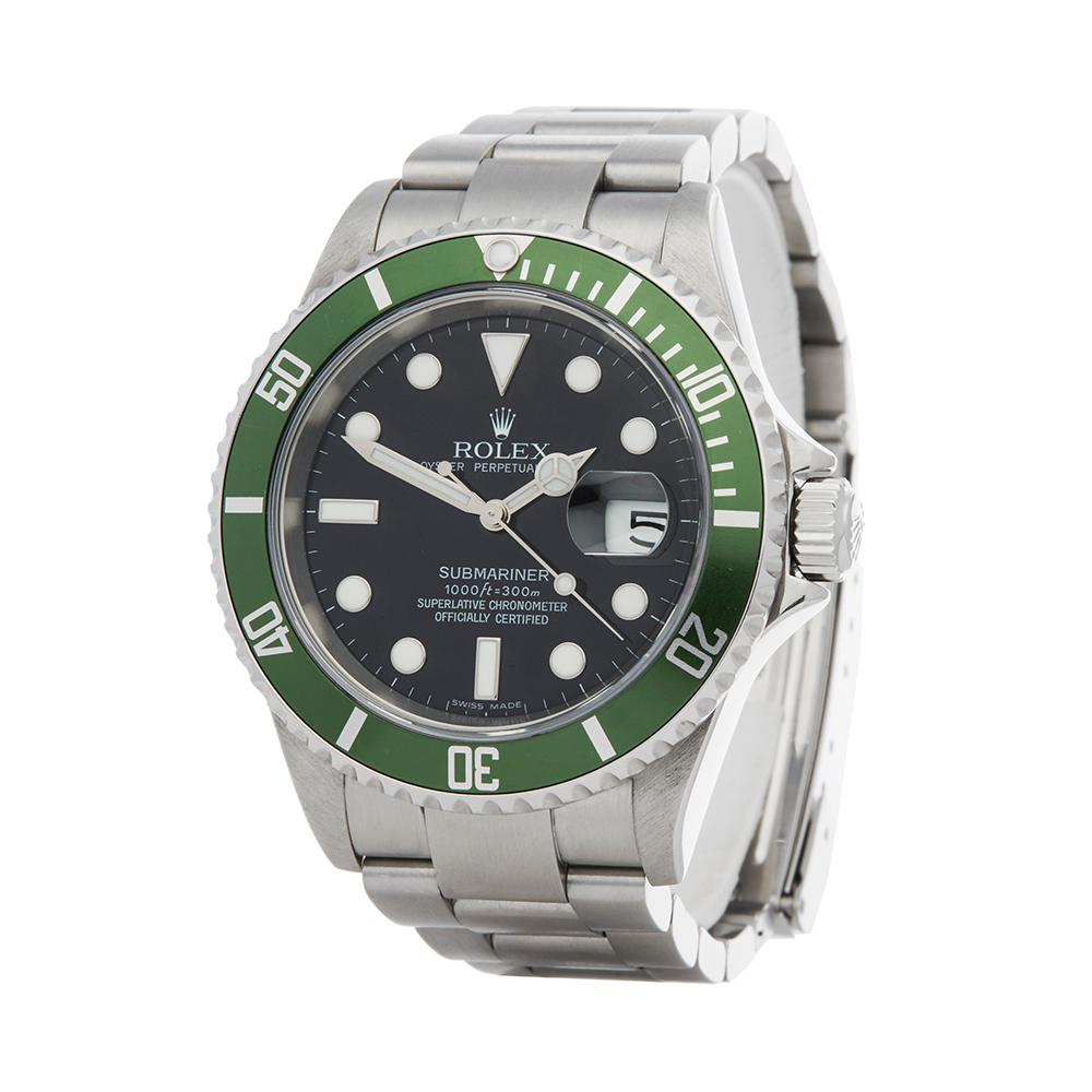 Ref: W5455
Manufacturer: Rolex
Model: Submariner
Model Ref: 16610LV
Age: 11th November 2006
Gender: Mens
Complete With: Box, Manuals & Guarantee
Dial: Black
Glass: Sapphire Crystal
Movement: Automatic
Water Resistance: To Manufacturers
