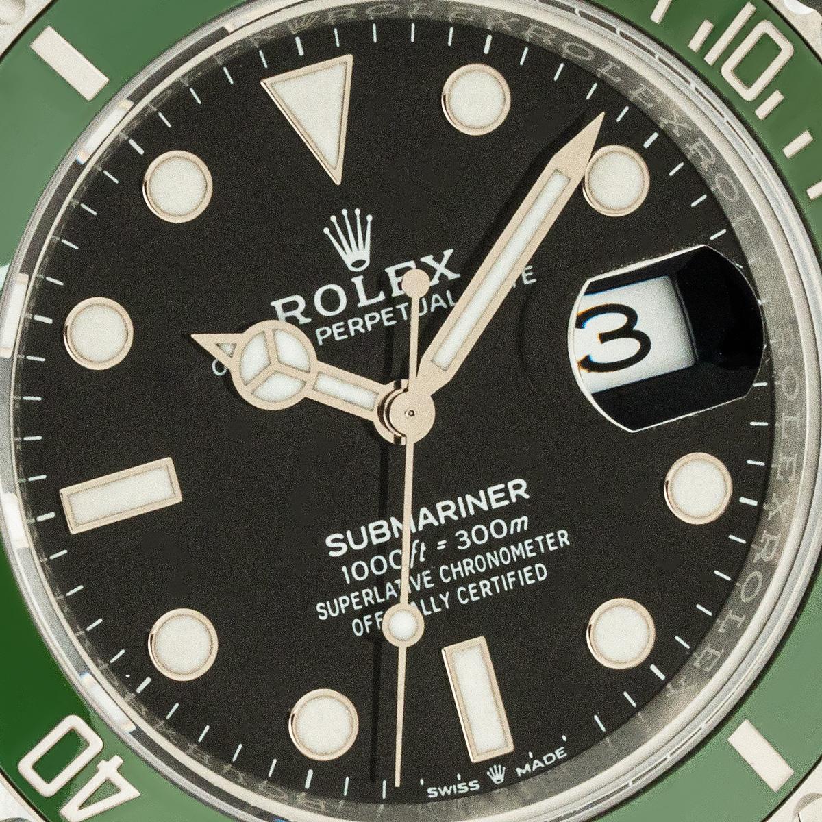 Modern Rolex Submariner Kermit Starbucks MK2 126610LV For Sale