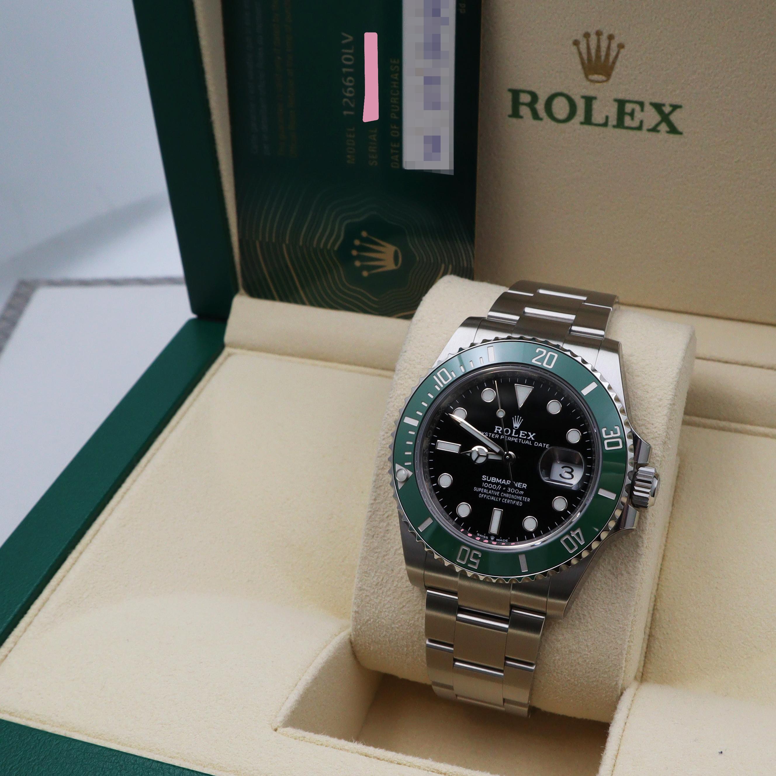 Rolex Submariner Kermit Starbucks Steel Black Dial Automatic Men Watch 126610lV For Sale 2