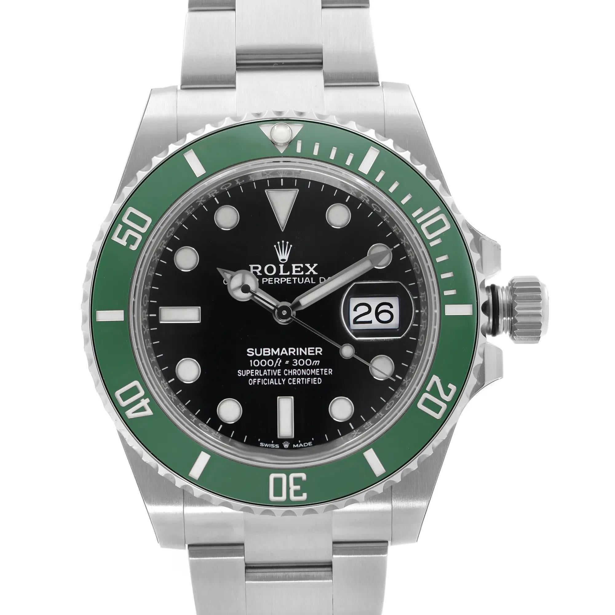 Nuovo di zecca. Viene fornito con la scatola e i documenti originali.

Marchio: Rolex
Tipo: Orologio da polso
Reparto: Uomini
Model: Rolex Submariner 126610LV
Model No.: 126610LV
Paese/Regione di produzione: Svizzera
Stile: Lusso
Vintage: No
Anno di