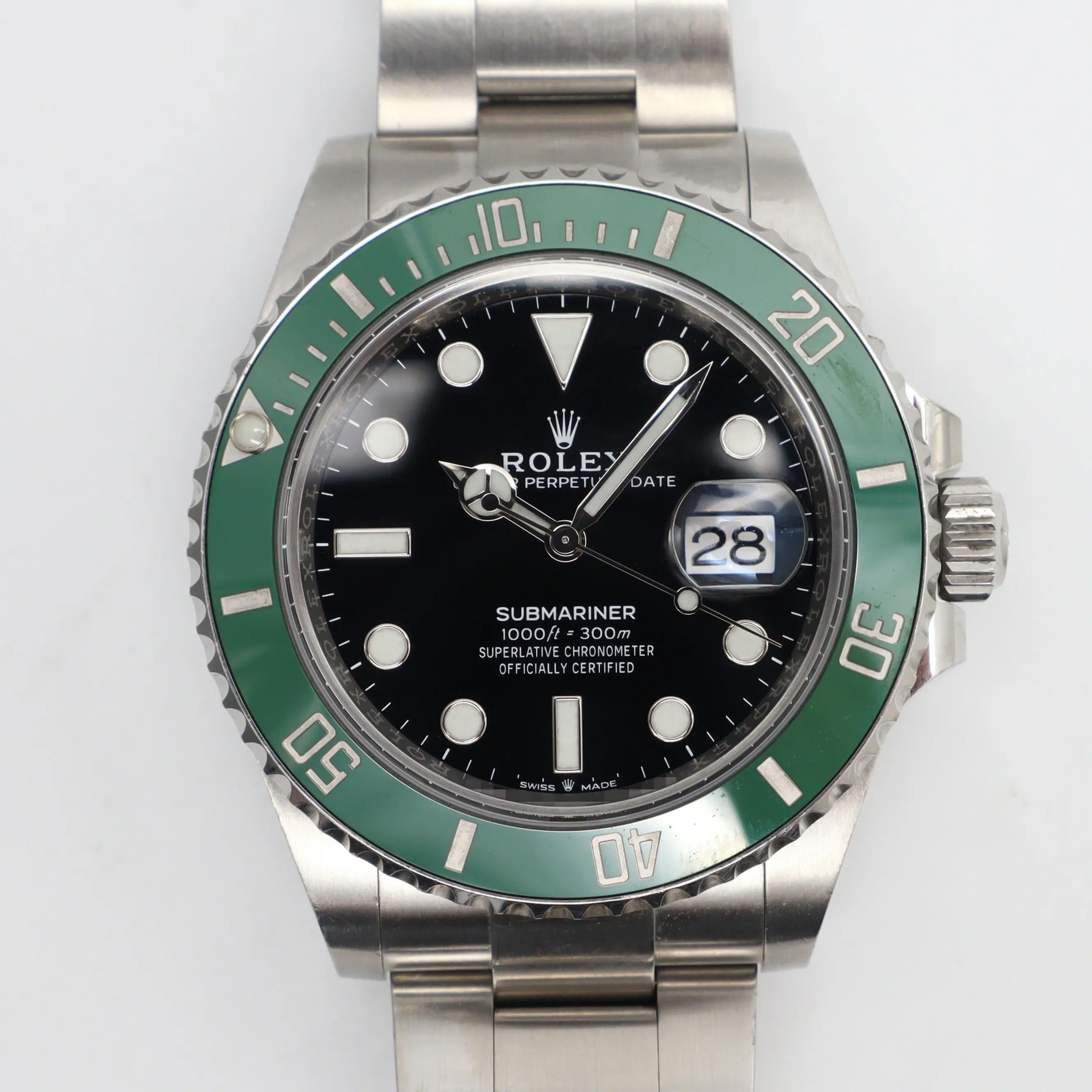 Rolex Submariner Kermit Steel Ceramic Black Dial Automatic Watch 126610LV For Sale 2