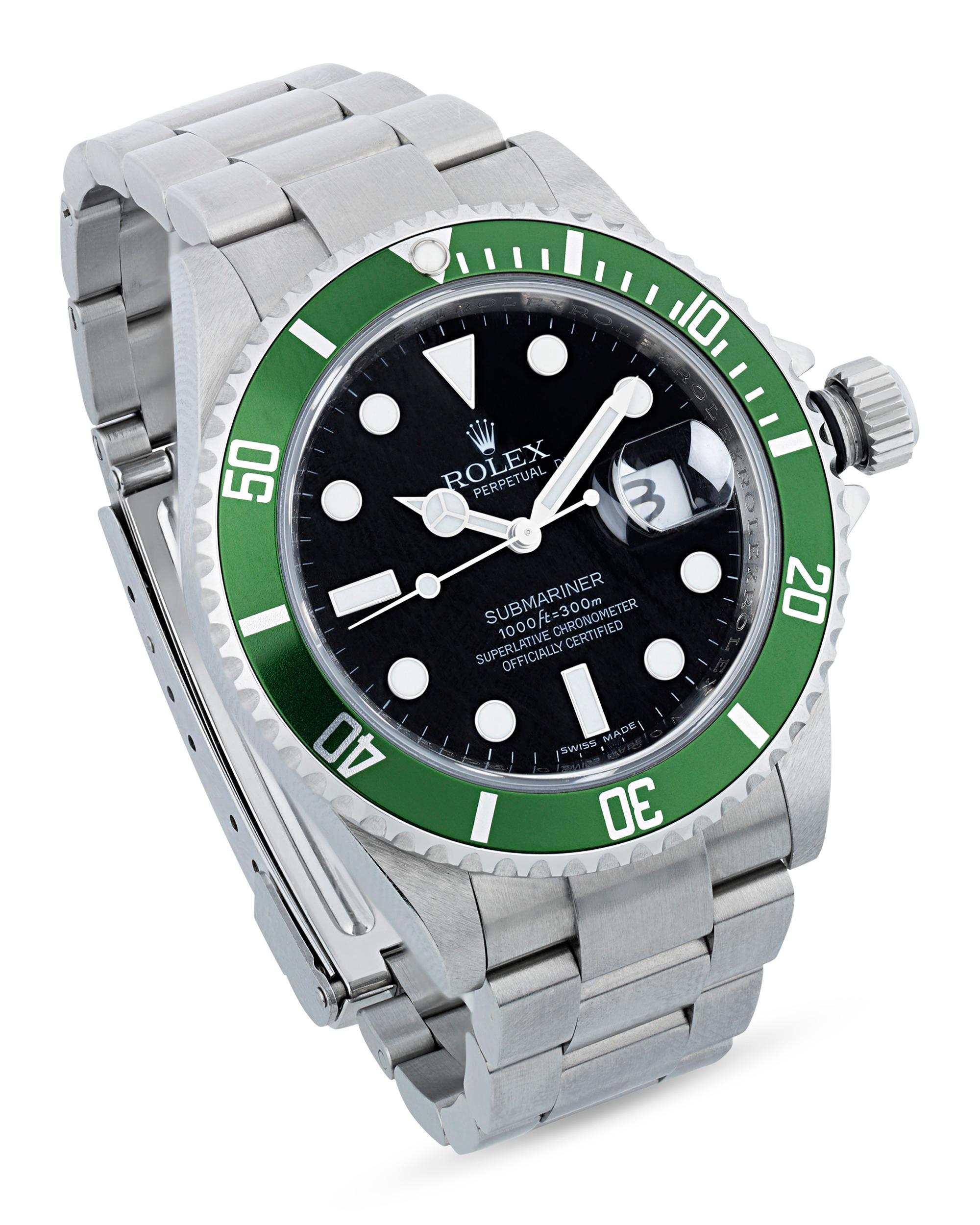 Modern Rolex Submariner Kermit Wristwatch