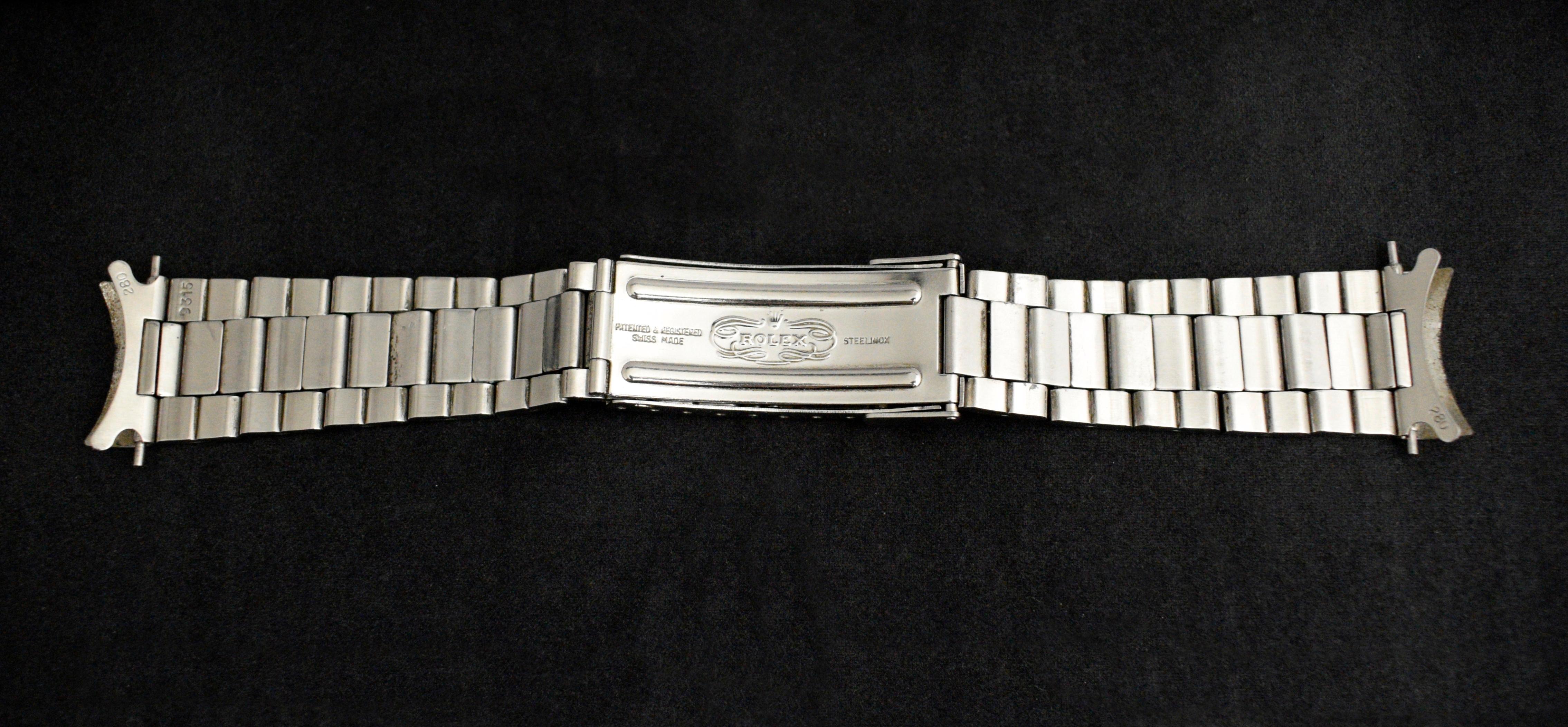 Montre automatique Rolex Submariner à cadran mat en acier 5513 et étiquette en papier, 1970 en vente 9
