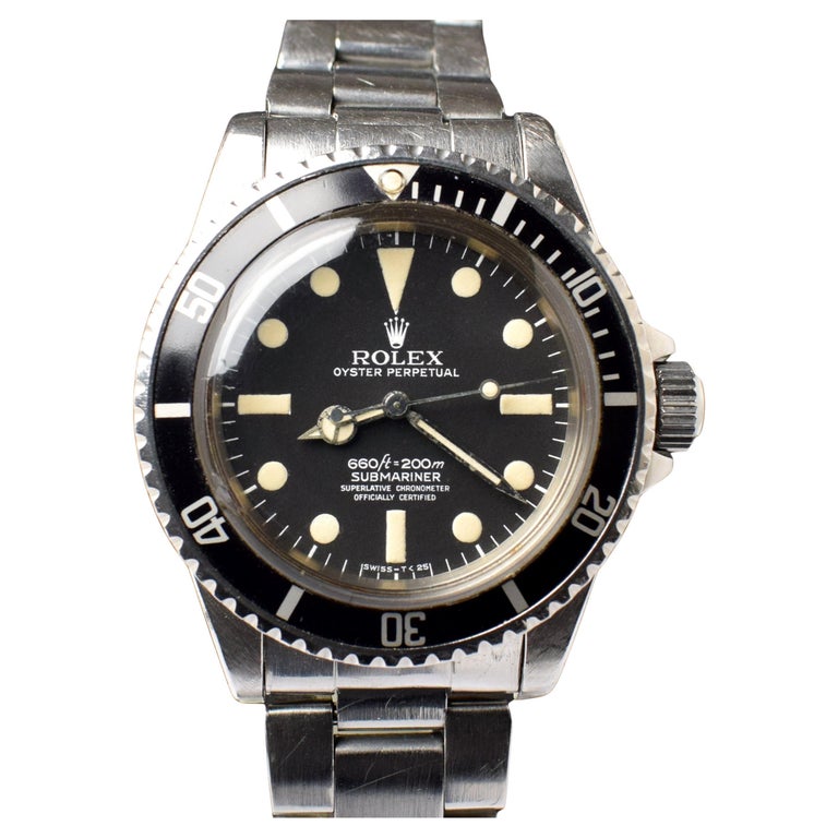 Rolex Submariner Matte Dial Maxi MK I 4 Lines 5512 Steel Automatic Watch  1977 For Sale at 1stDibs