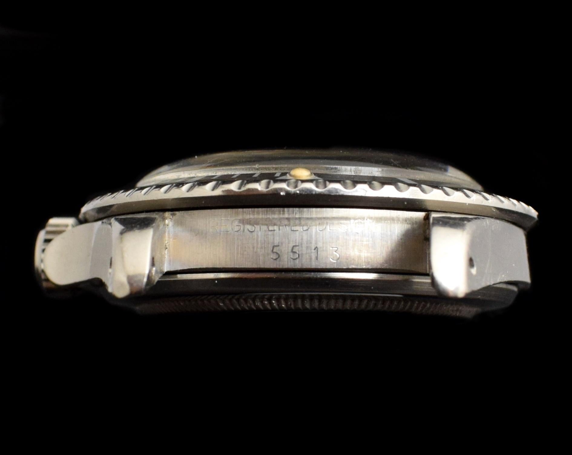  Montre automatique Rolex Submariner à cadran mat pré-COMEX 5513 en acier, 1977 Unisexe 