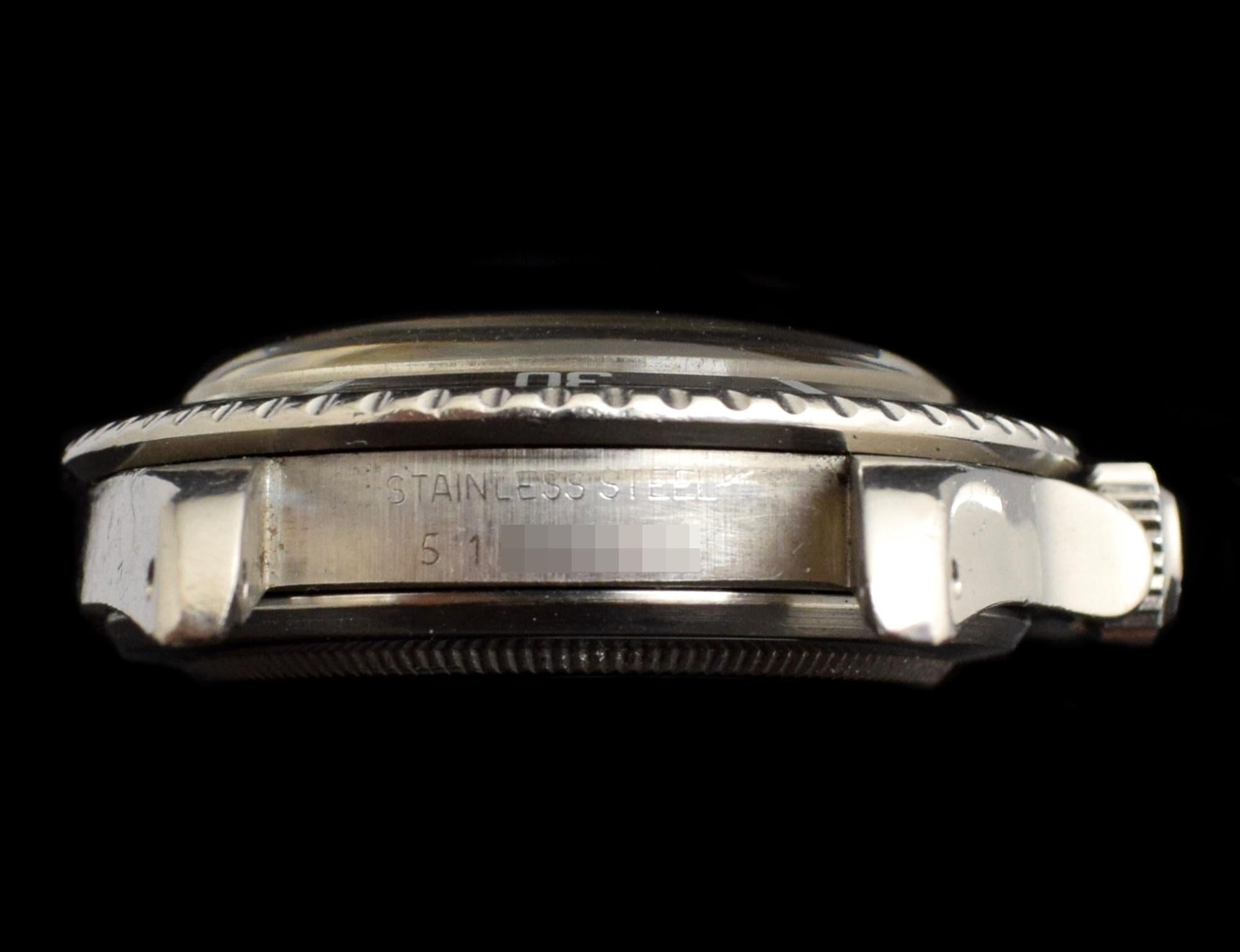Montre automatique Rolex Submariner à cadran mat pré-COMEX 5513 en acier, 1977 1