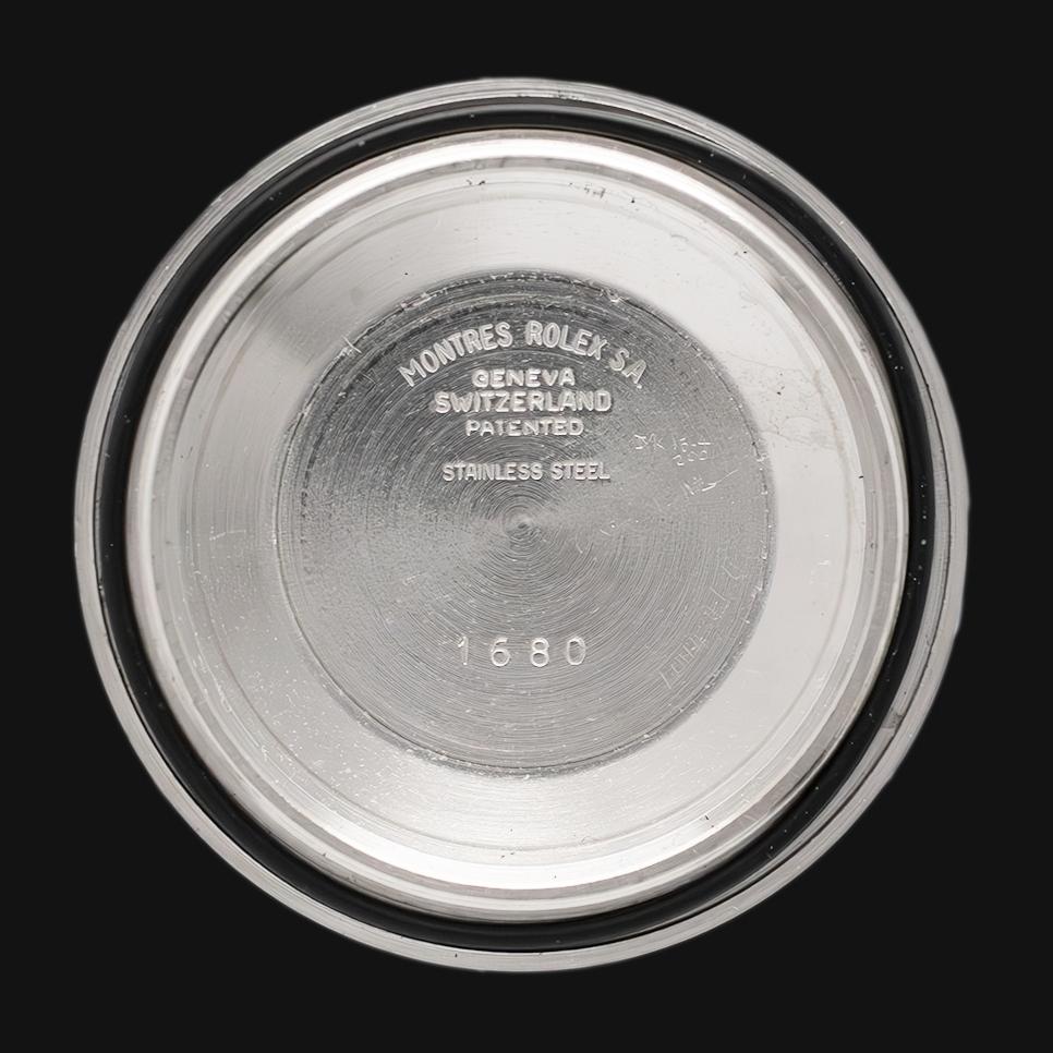 Rolex Montre Submariner automatique en acier crème avec cadran mat et date 1680, 1974 en vente 6