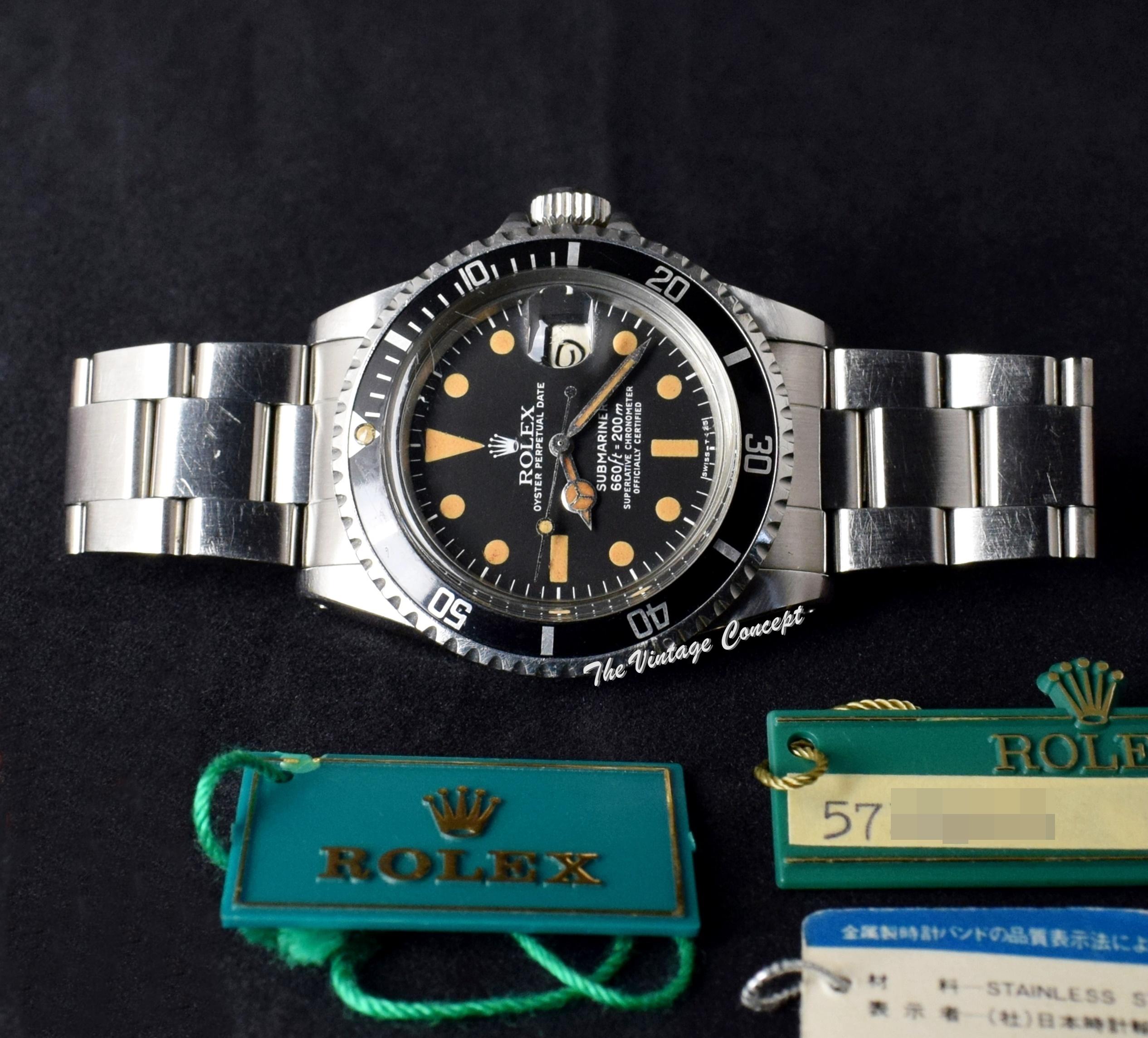 Brand: Vintage Rolex
Model: 1680
Year: 1978
Serial number: 57xxxxx
Reference: OT1507

Case: Show sign of wear with slight polish from previous; inner case back stamped 1680

Dial: Excellent Aged Condition Tritium Dial where the lumes have turned