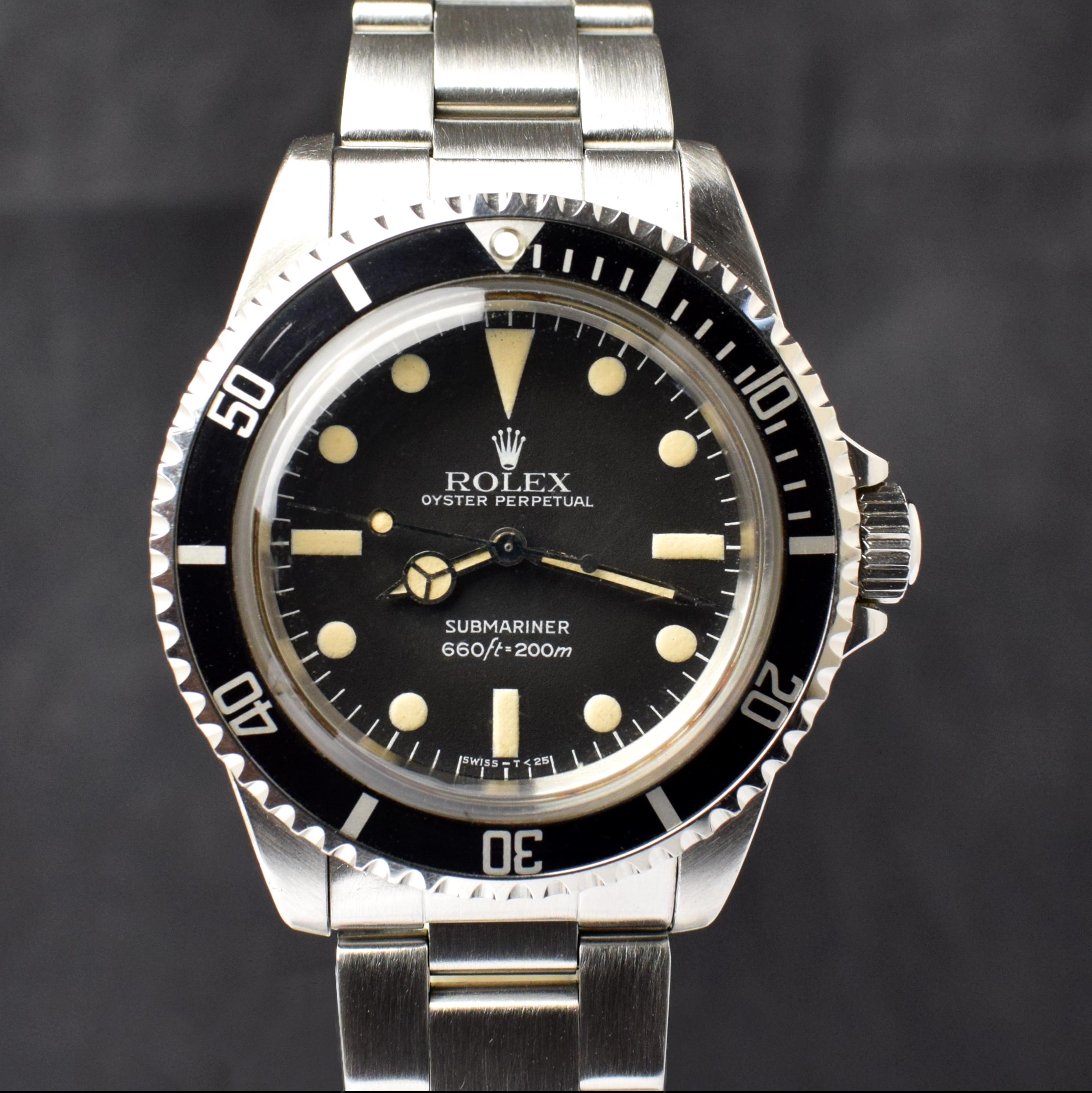 Rolex Submariner Mattes Maxi-Zifferblatt 5513 MK IV Stahl-Automatikuhr 1981 im Zustand „Relativ gut“ in Central & Western District, HK