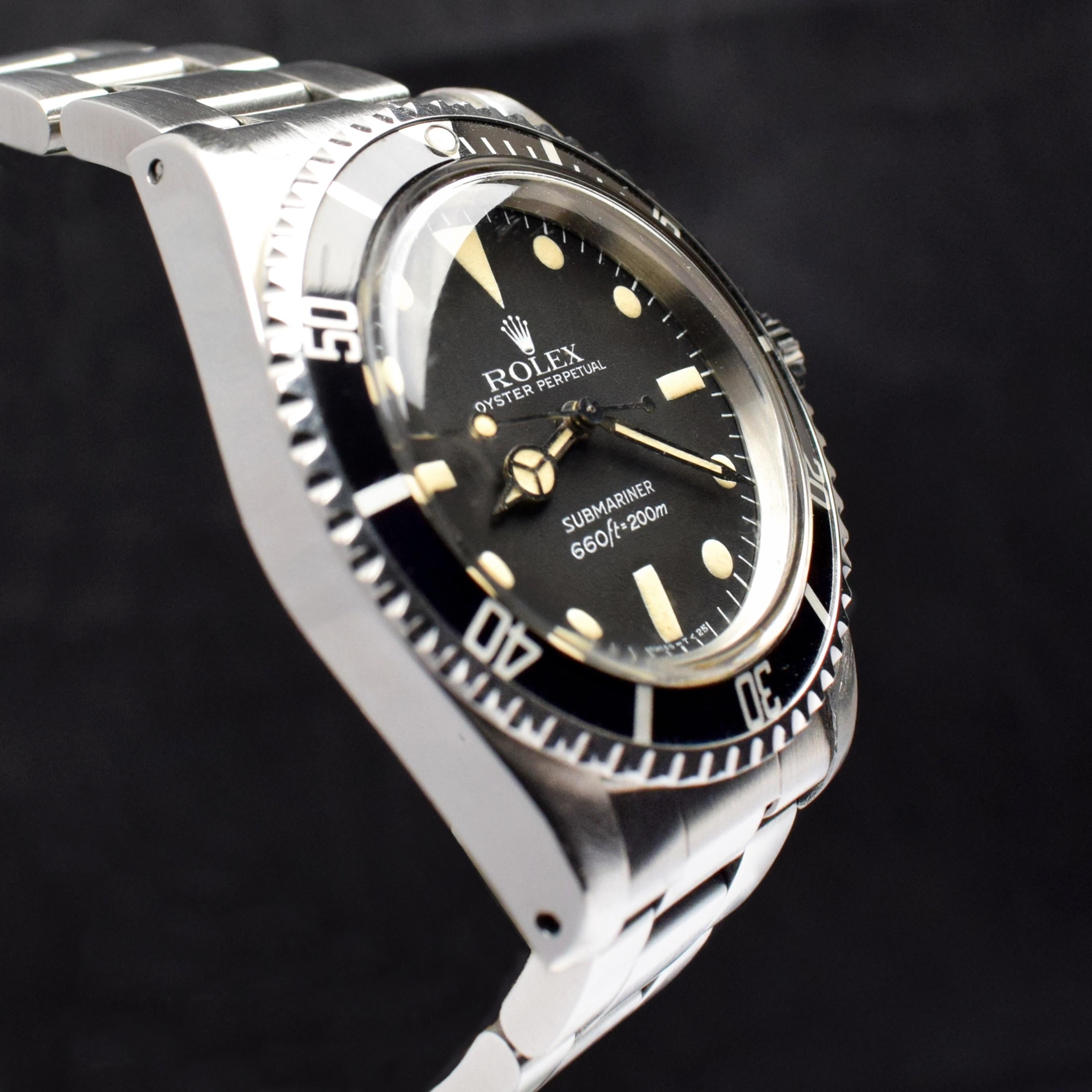 Rolex Submariner Mattes Maxi-Zifferblatt 5513 MK IV Stahl-Automatikuhr 1981 1