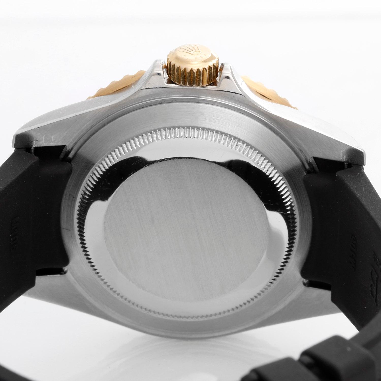rolex submariner gold rubber strap