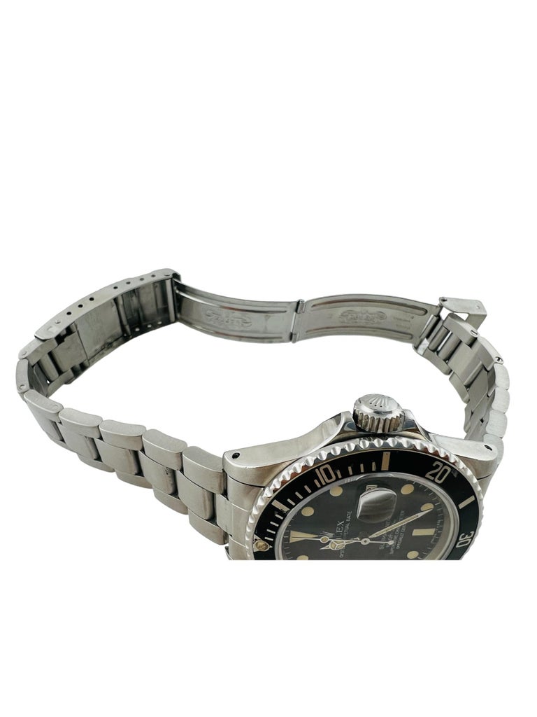 Rolex Submariner Men's Watch 16800 Black Dial Bezel 10