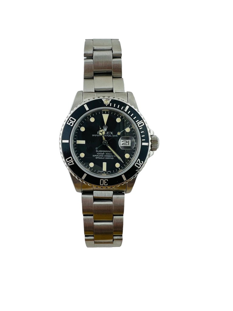 Rolex Submariner Men's Watch

Model: 16800
Serial: 74255956

2011 - 2022

Automatic movement

40mm case

Stainless steel oyster band - slight stretch fits up to 8.25