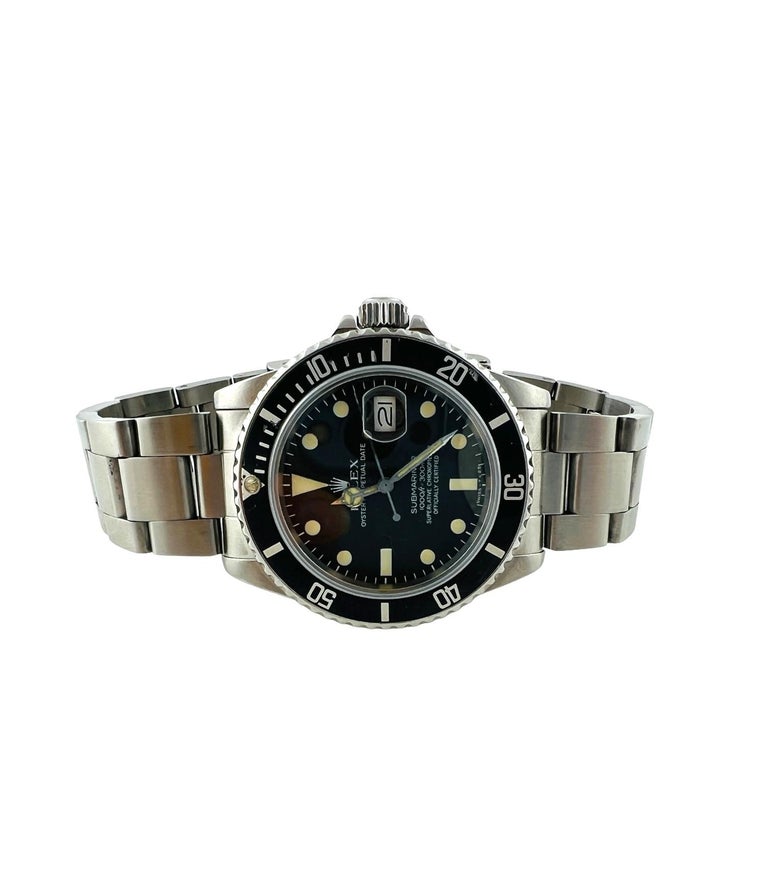 Rolex Submariner Men's Watch 16800 Black Dial Bezel 1