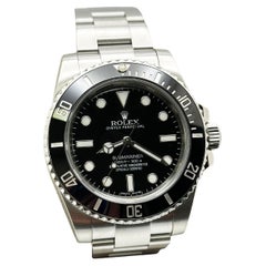 Rolex Submariner No Date 114060 Black Ceramic Stainless Steel Box Paper 40mm