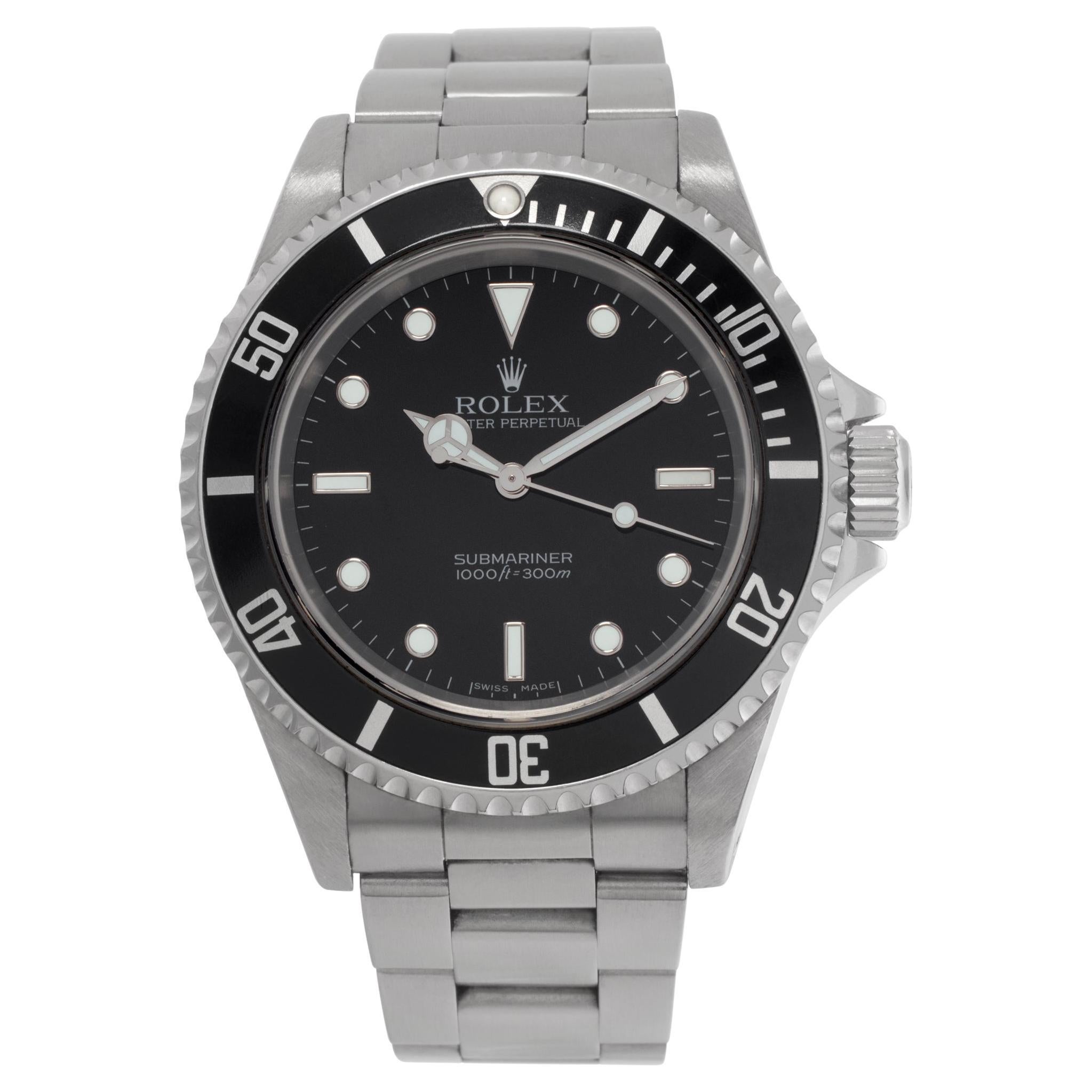 Rolex Submariner No Date 14060m Automatic Watch Stainless Steel