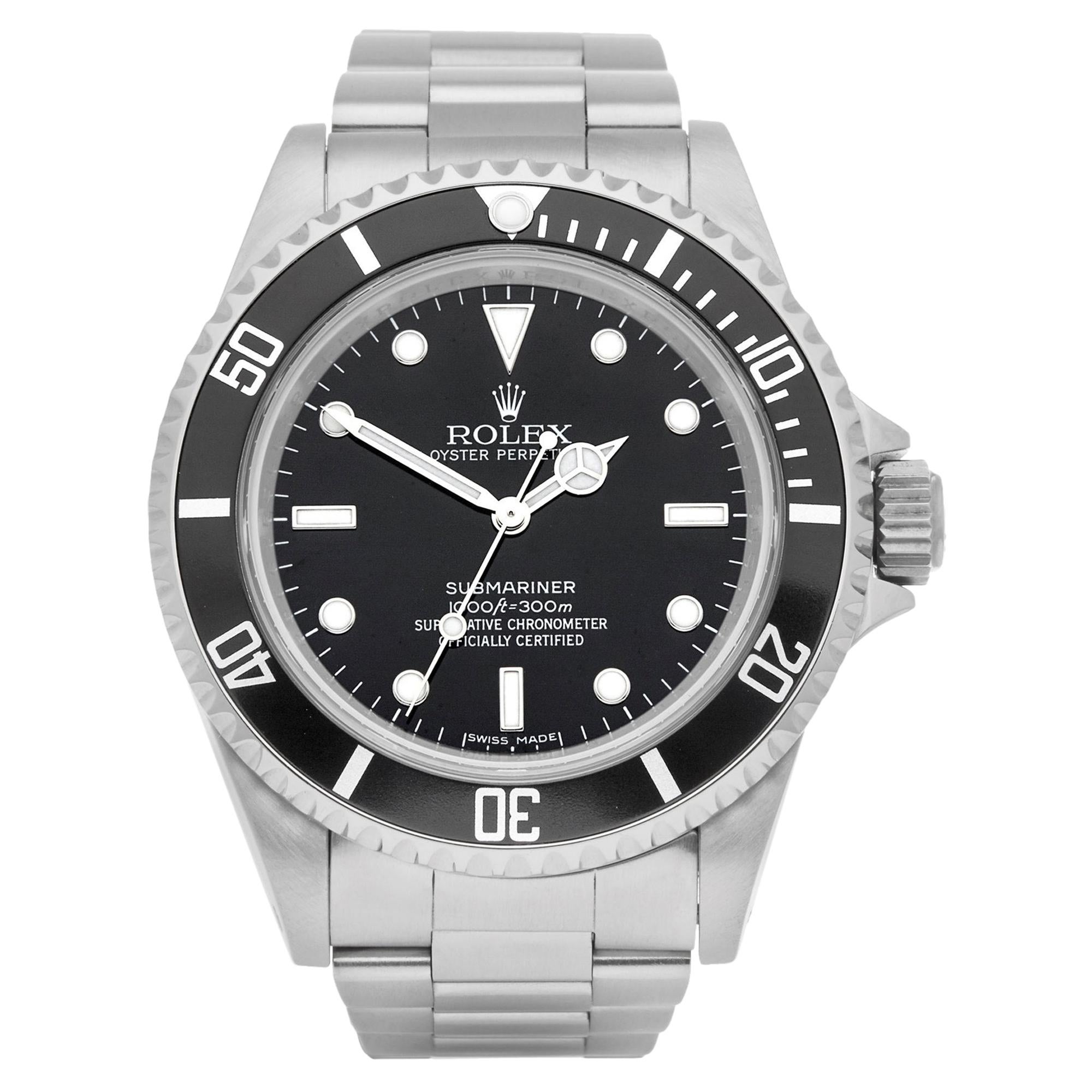 Rolex Submariner No Date 14060M Men Stainless Steel Watch