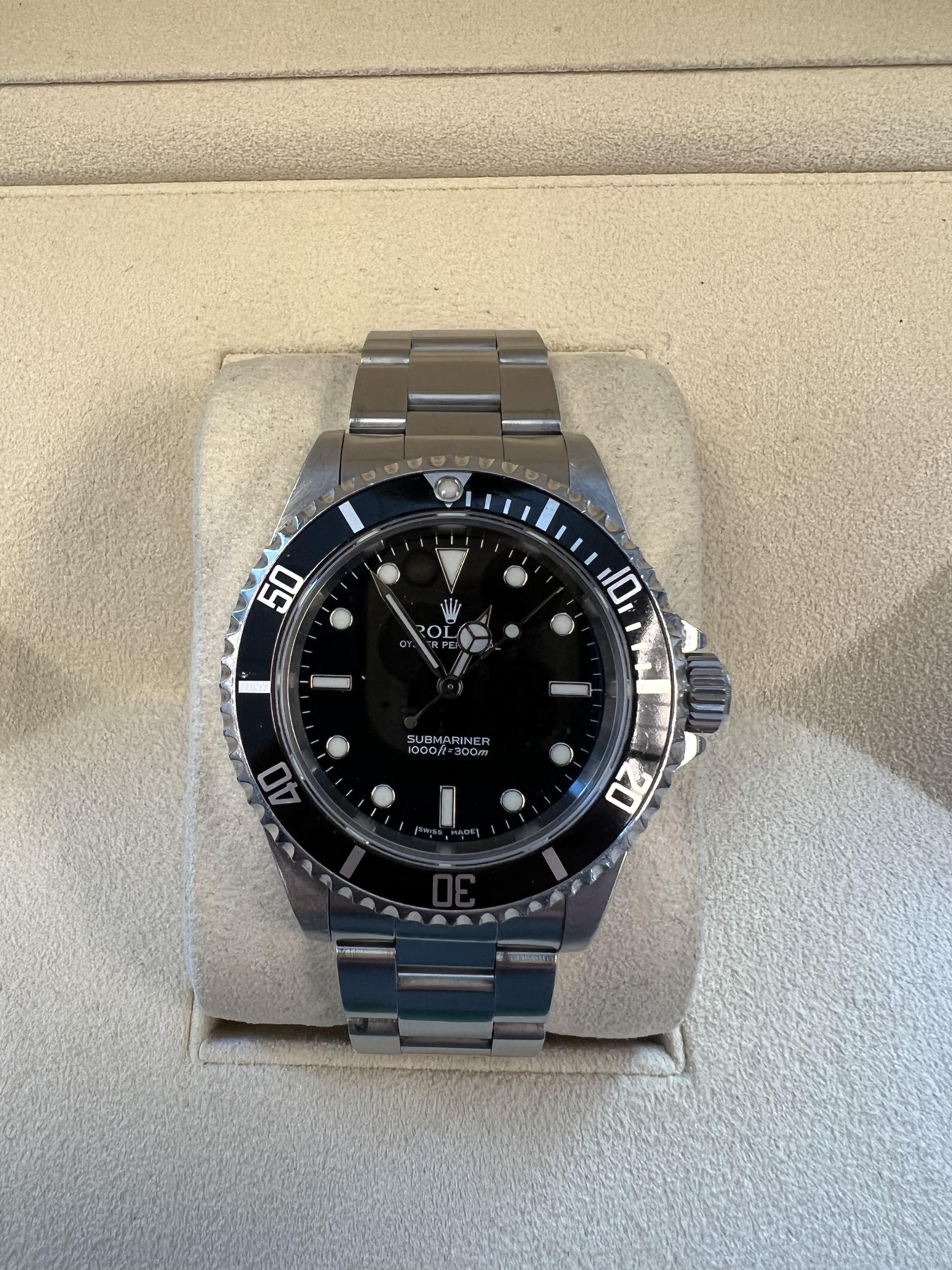 Rolex Submariner (pas de date) 1989, carte de service de 2010 en vente 3