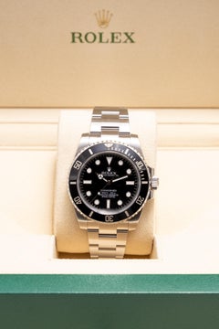 Rolex Submariner No Date 40 avec lunette en céramique noire Oyster Steel Réf. : 114060