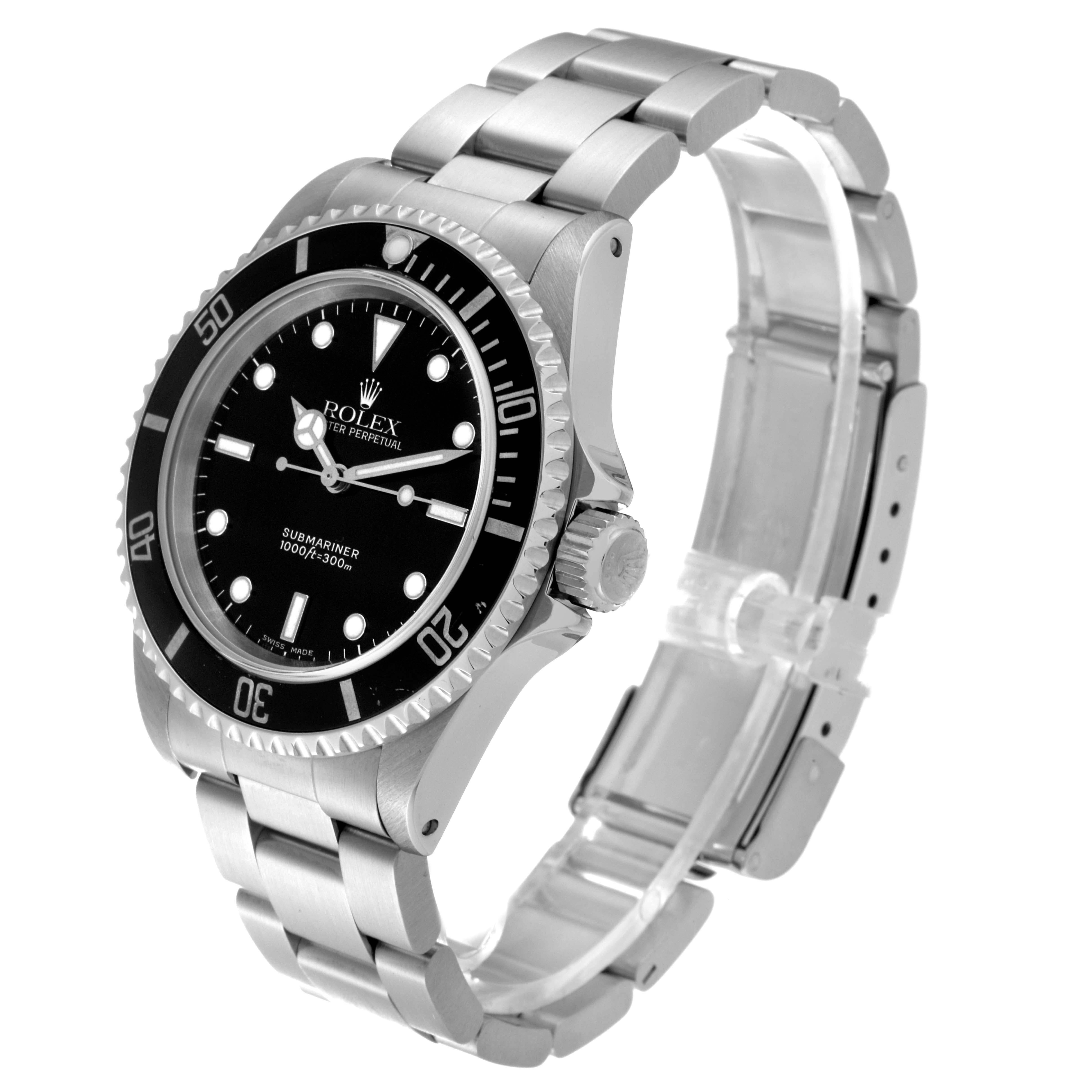 Rolex Submariner No Date 40mm 2 Liner Steel Mens Watch 14060 Box Papers 6