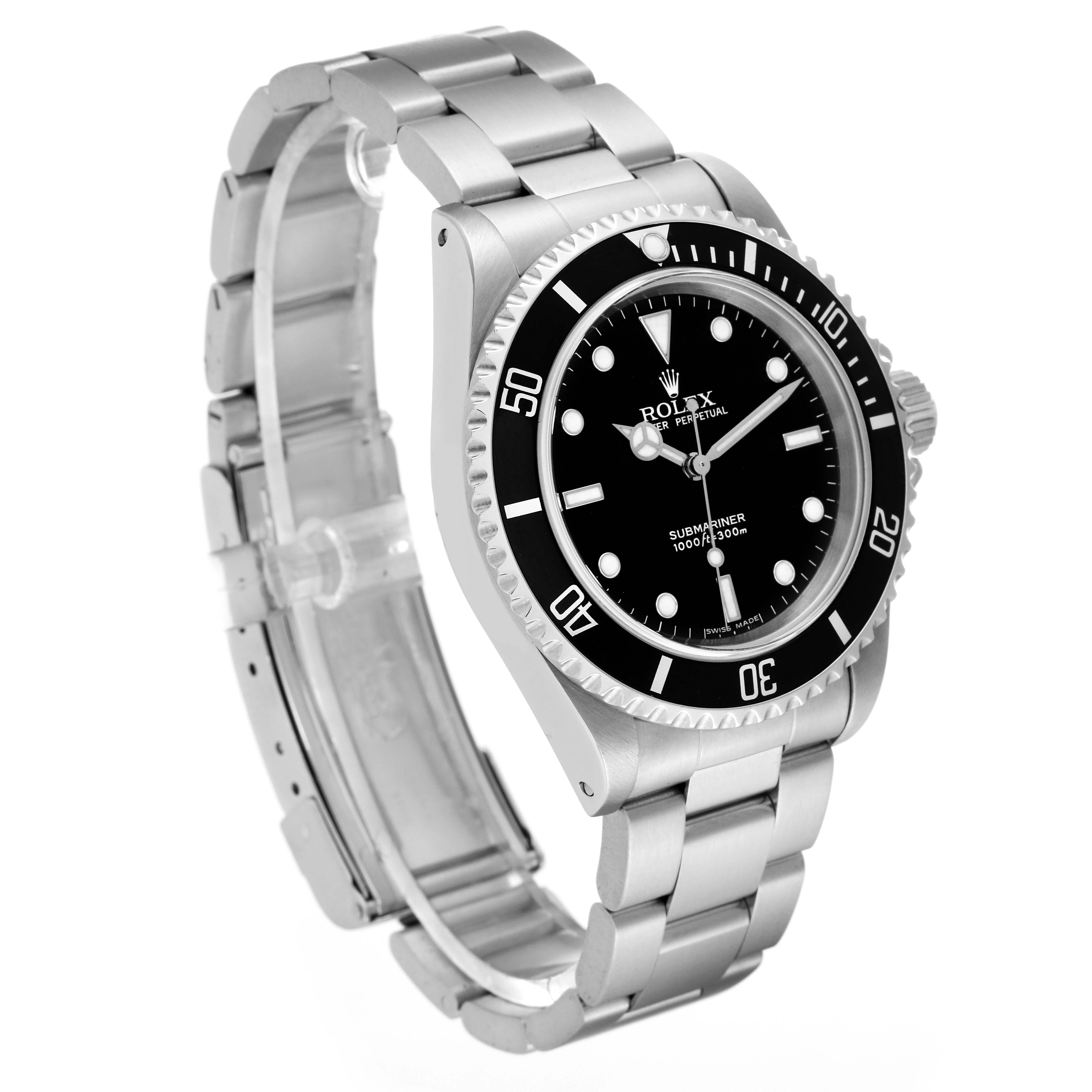 Rolex Submariner No Date 40mm 2 Liner Steel Mens Watch 14060 Box Papers 7