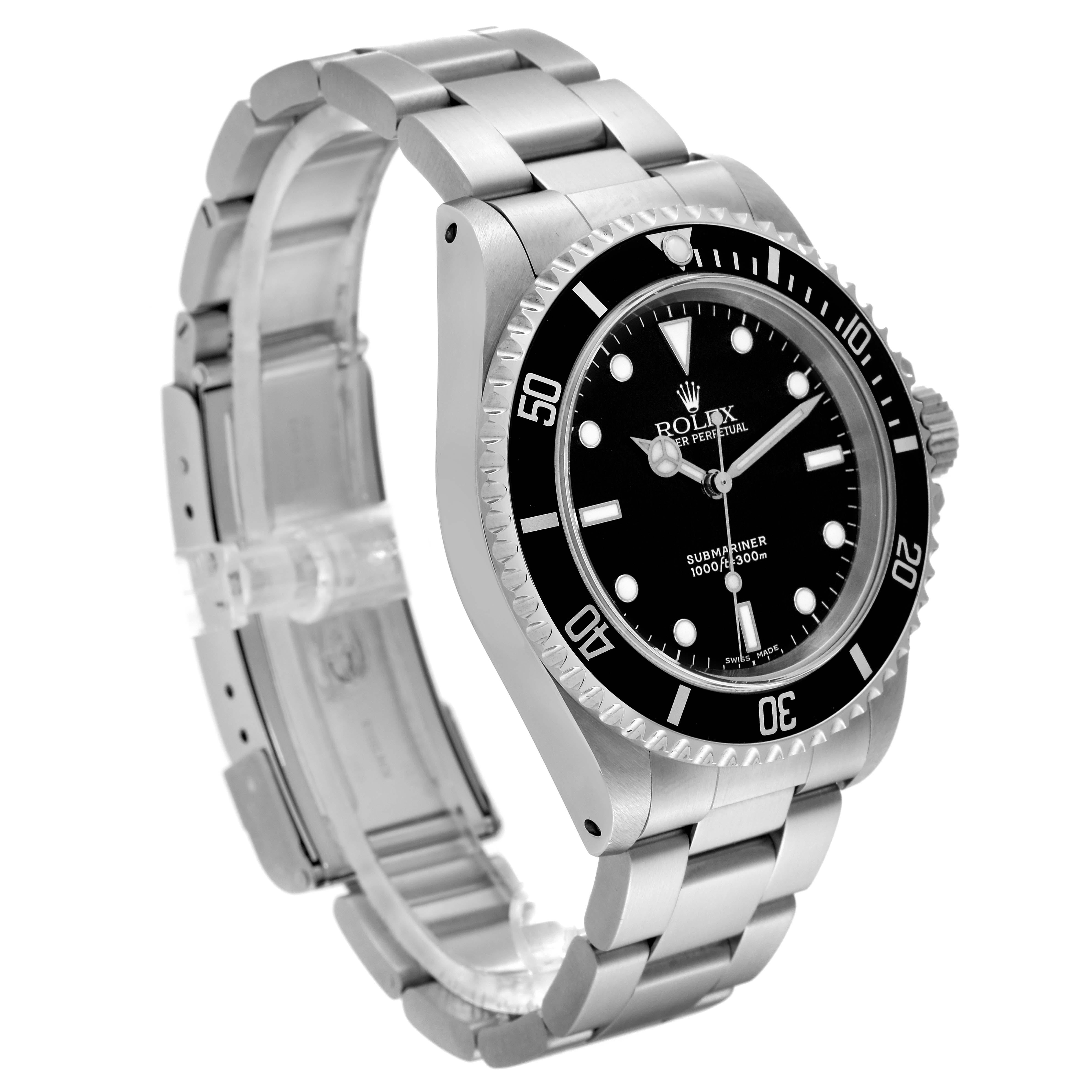 Rolex Submariner No Date 40mm 2 Liner Steel Mens Watch 14060 Box Papers 8