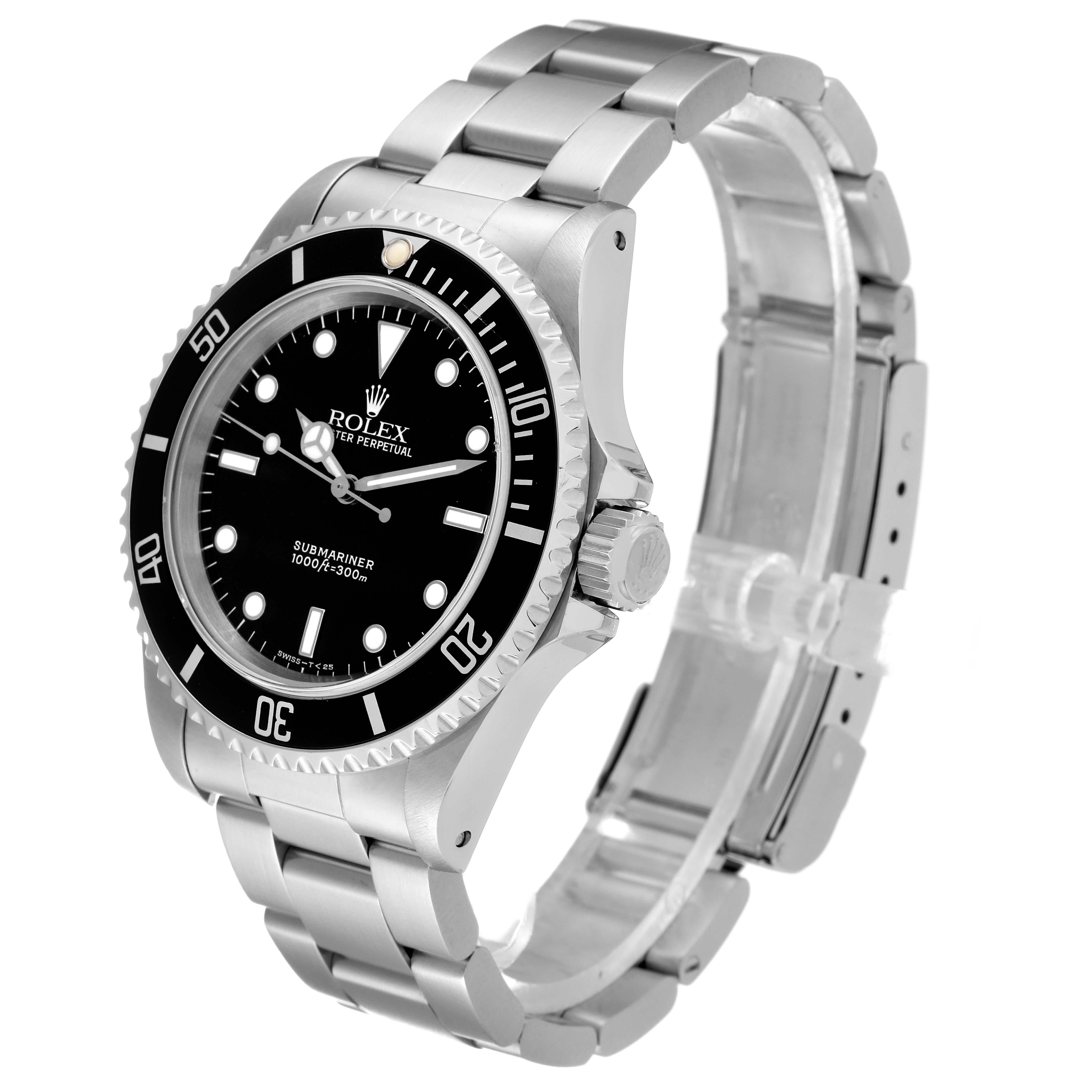 Rolex Submariner No Date 40mm 2 Liner Steel Mens Watch 14060 Box Papers 2