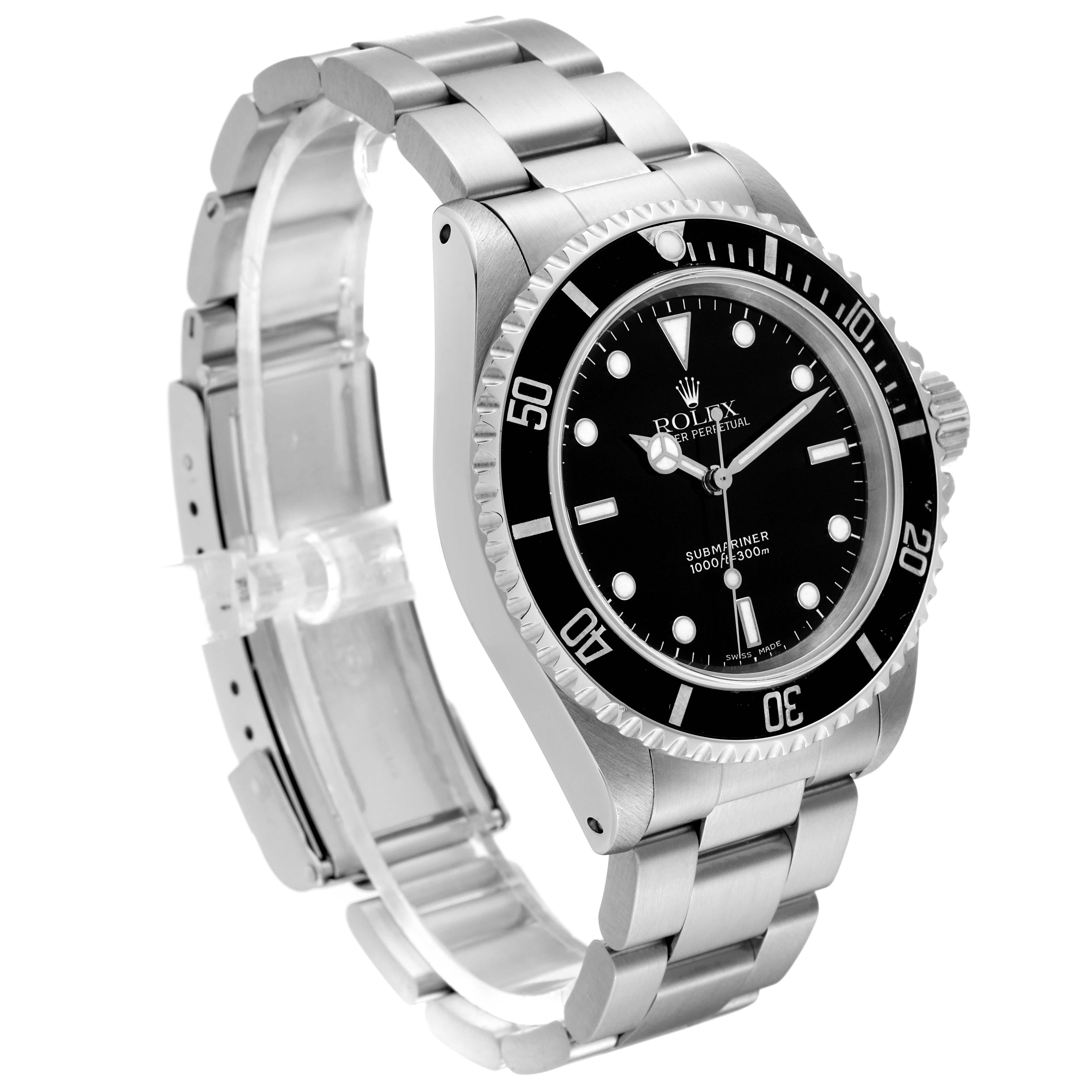 Rolex Submariner No Date 40mm 2 Liner Steel Mens Watch 14060 Box Papers 3