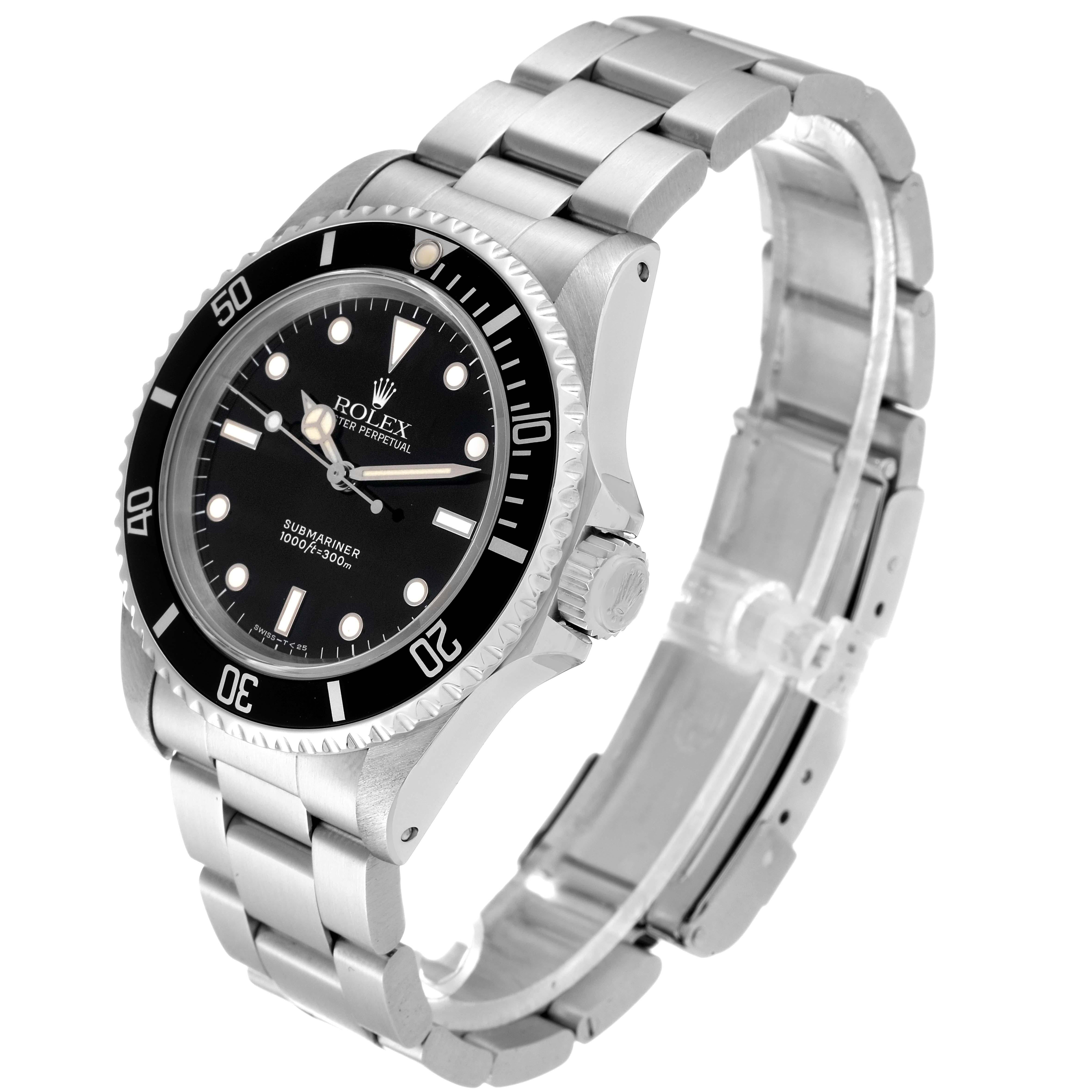 Rolex Submariner No Date 40mm 2 Liner Steel Mens Watch 14060 Box Papers For Sale 5