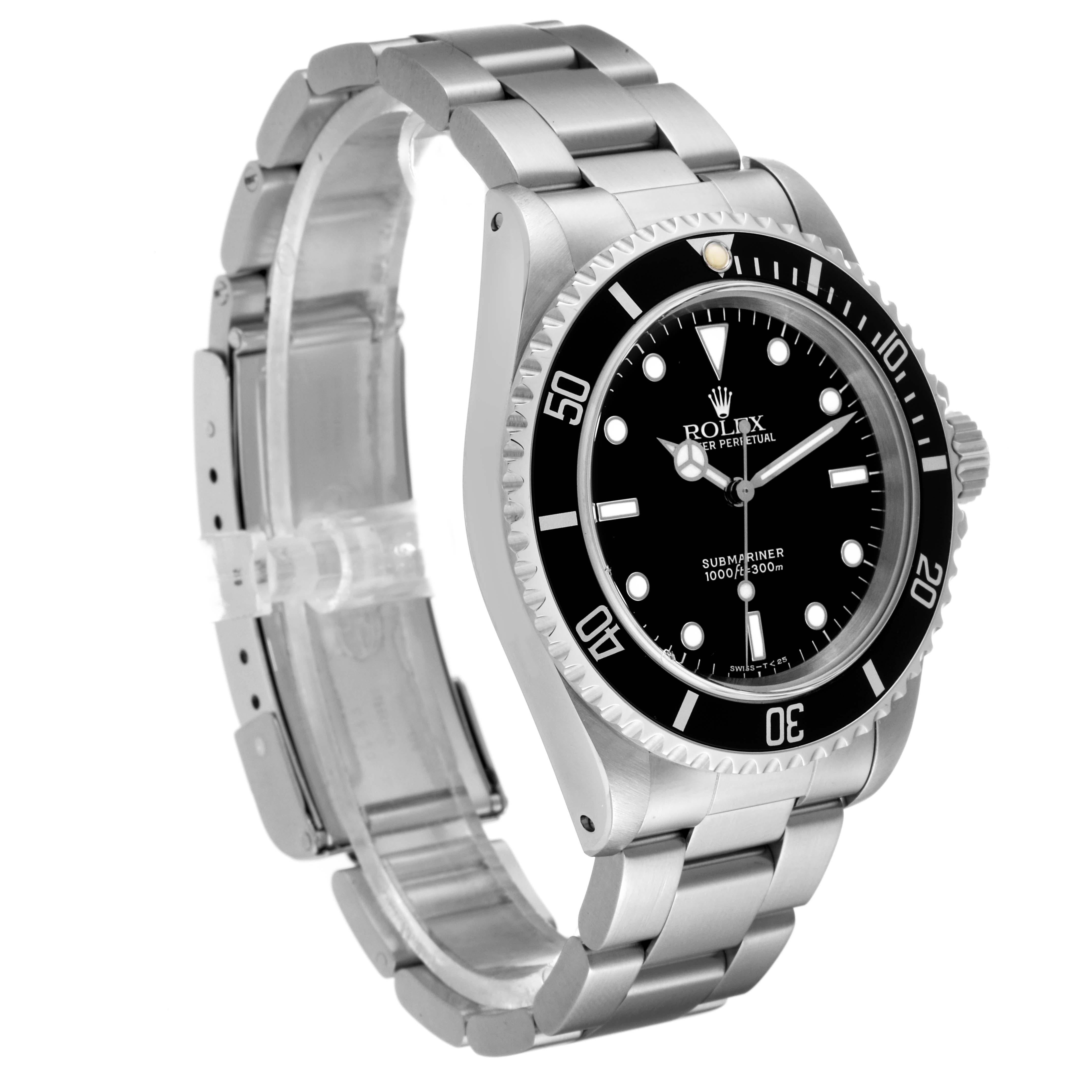 Rolex Submariner No Date 40mm 2 Liner Steel Mens Watch 14060 Box Papers 5