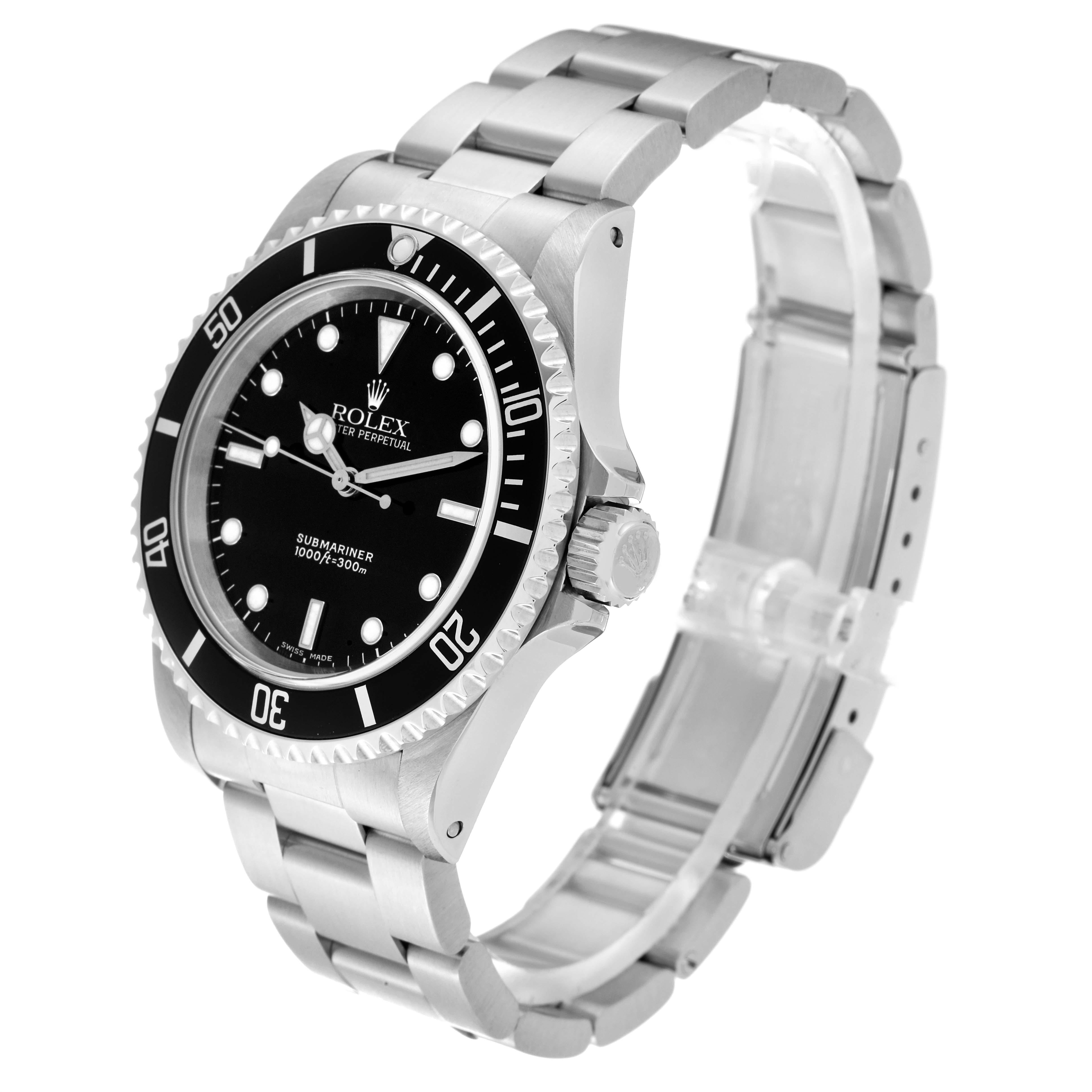 Rolex Submariner No Date 40mm 2 Liner Steel Mens Watch 14060 Box Papers 5