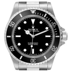 Rolex Submariner No Date 40mm 2 Liner Steel Mens Watch 14060 Box Papers