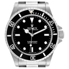 Rolex Submariner No Date 2 Liner Steel Mens Watch 14060 Box Papers