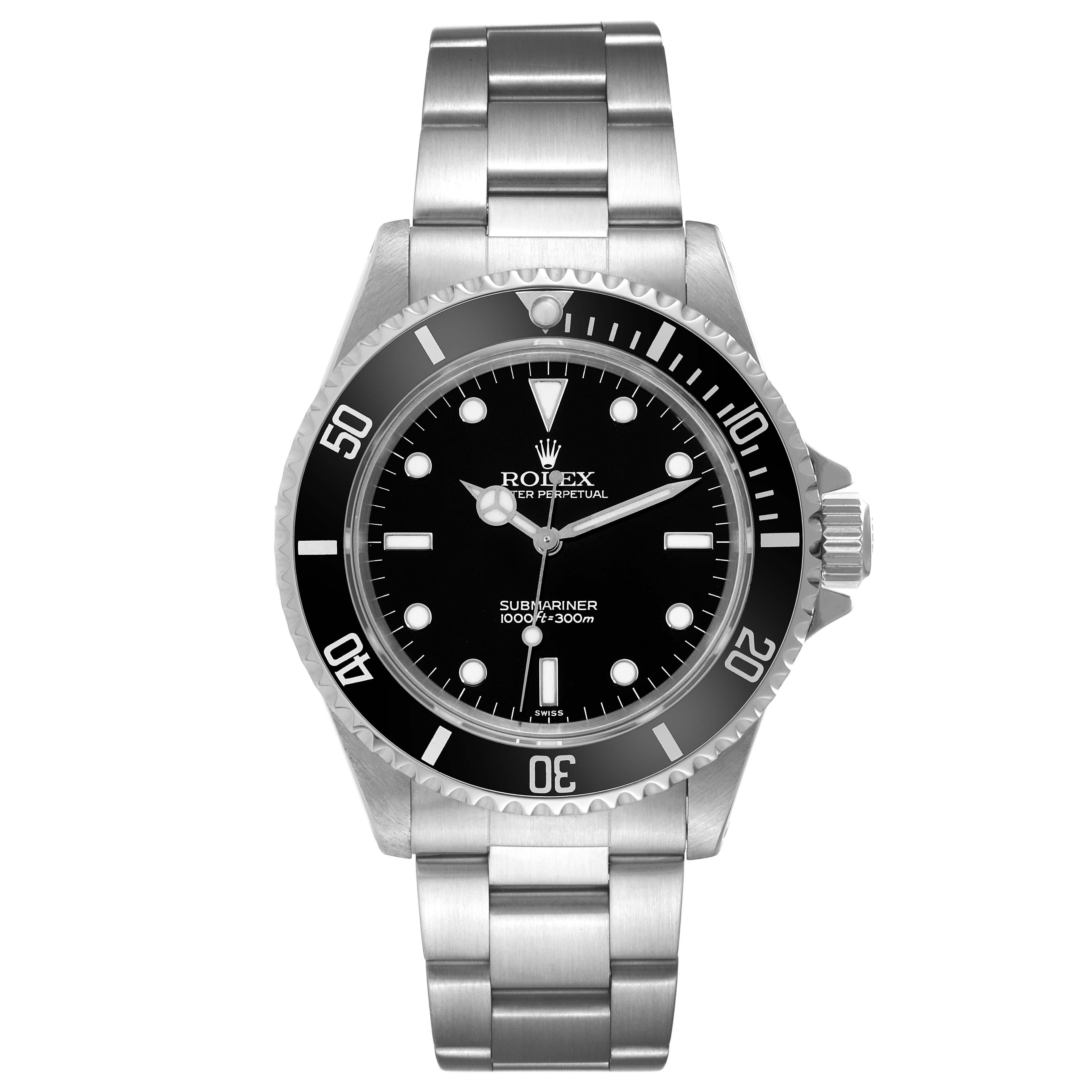 Rolex Submariner No Date 40mm 2 Liner Steel Mens Watch 14060 1